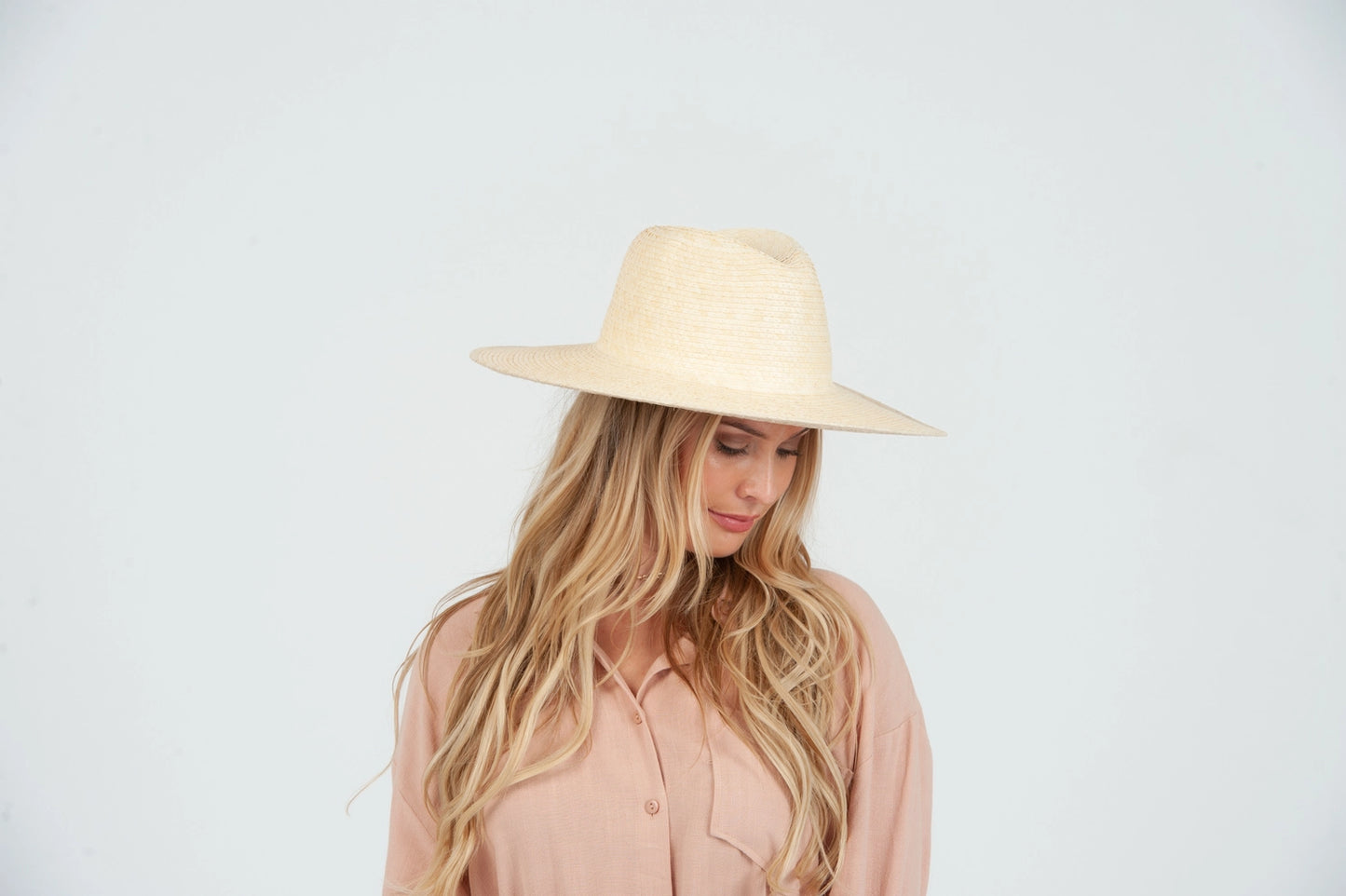 Women's Straw Wide Brim Panama Hat