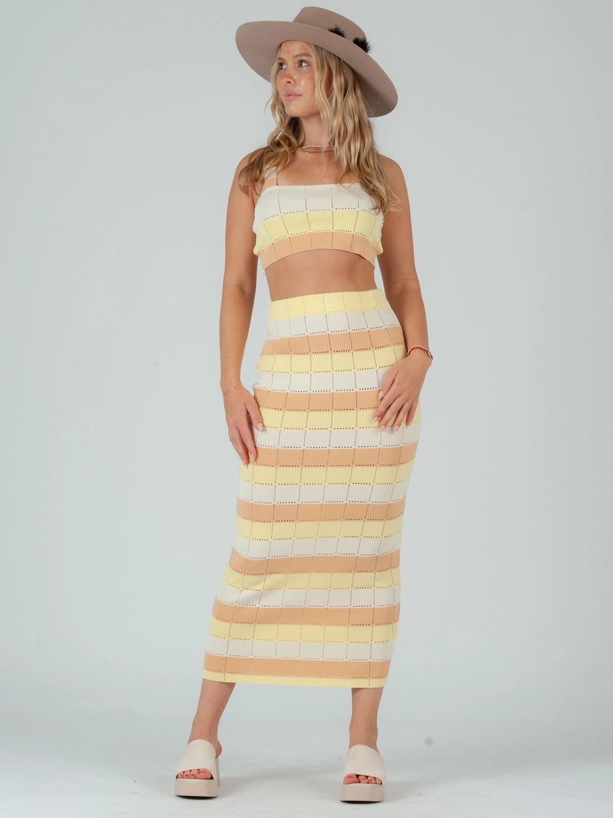 Women's Knit Pointelle Crop Top