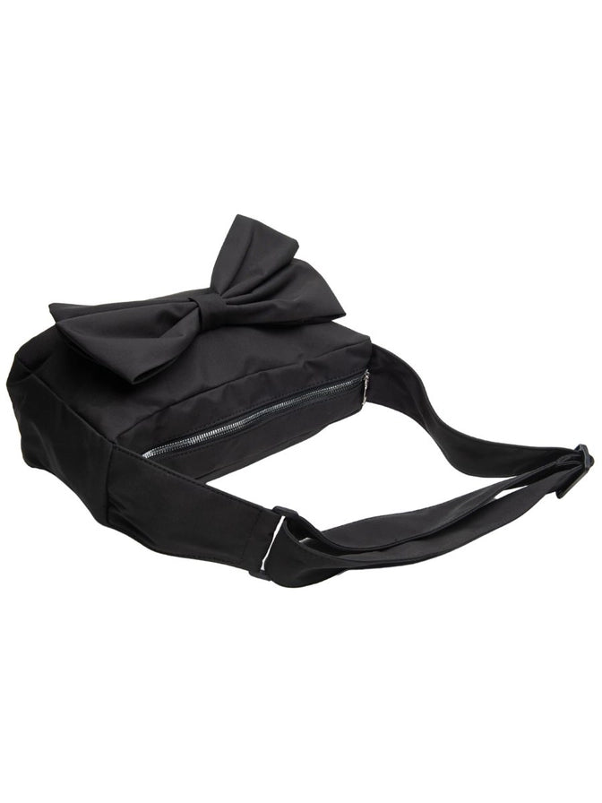 Women's Coquette Black Bow Shoulder purse Bag