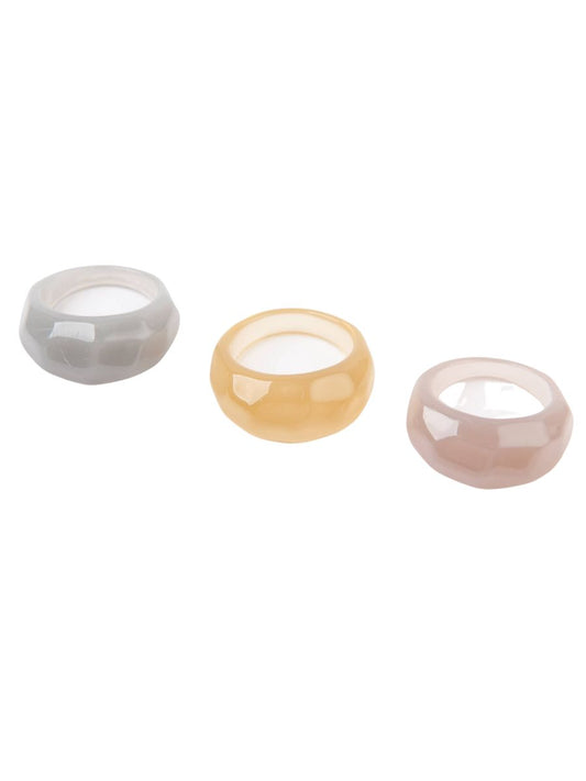 STONEY MIX RESIN RING