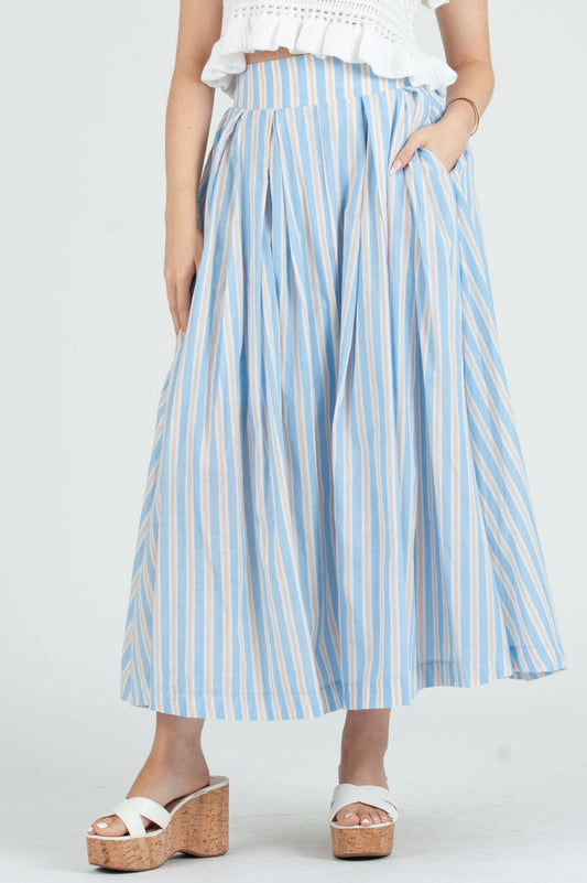 Women's Cotton Striped Skirt
