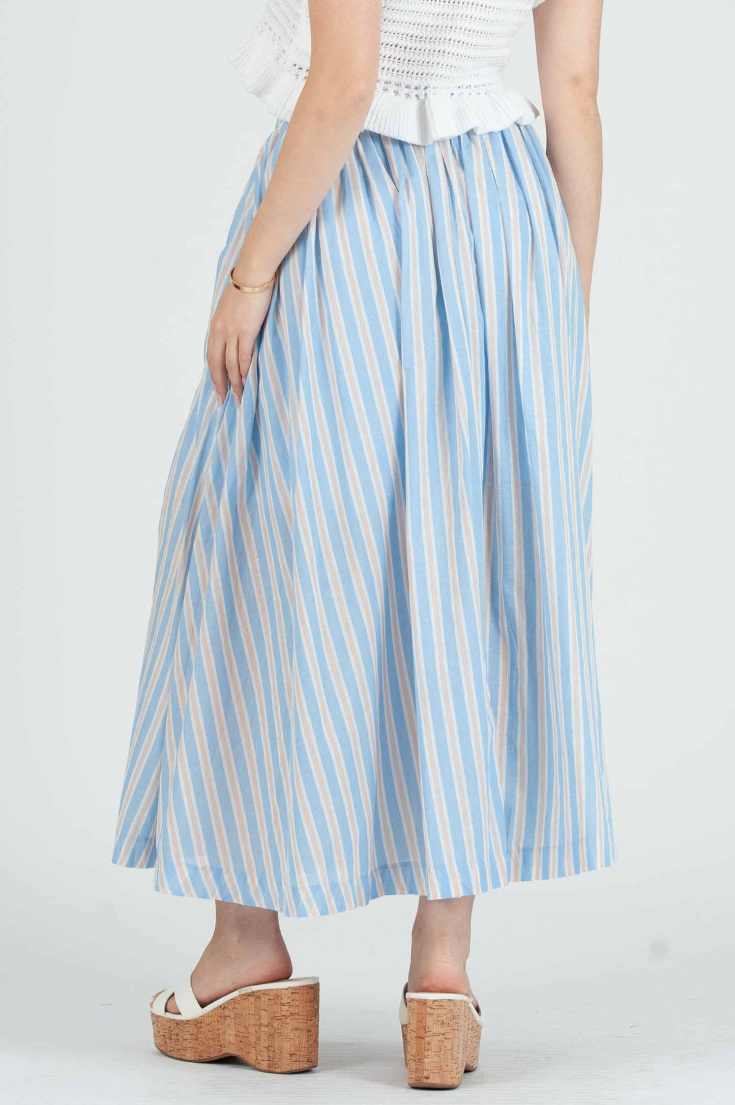 Women's Cotton Striped Skirt