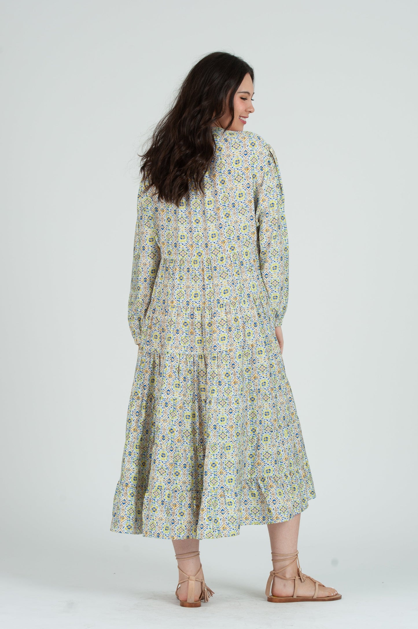 Women's Batik Print Maxi Dress