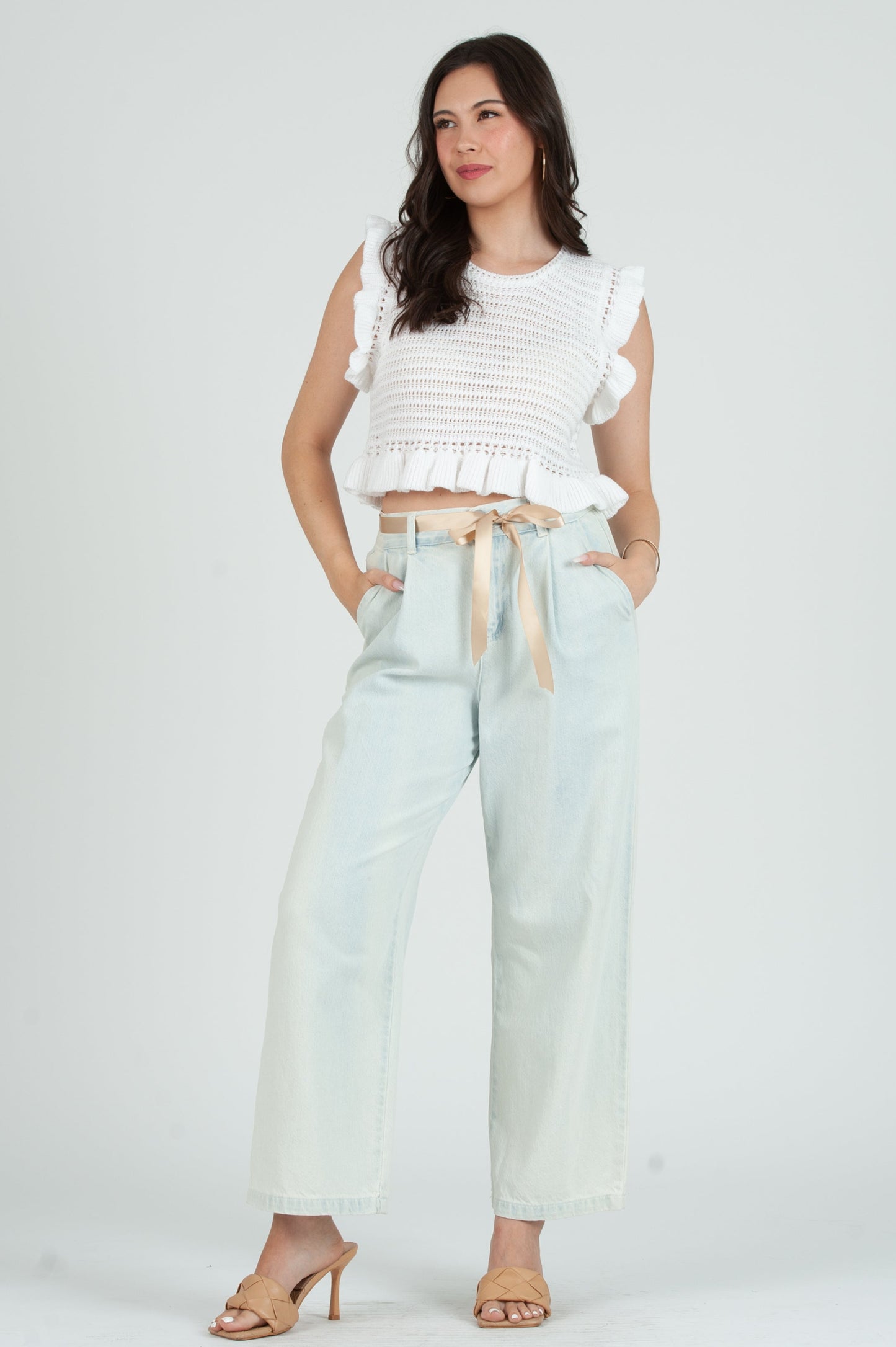 Women's Light Denim High Waist Jeans