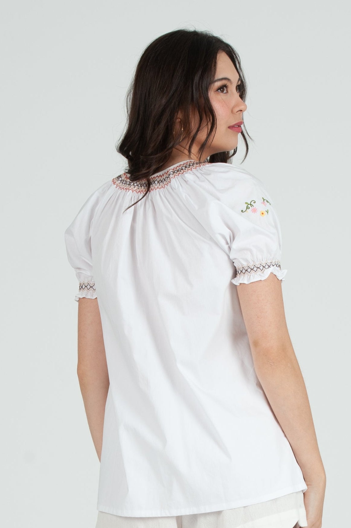 Women's Cotton Embroidery Blouse Top