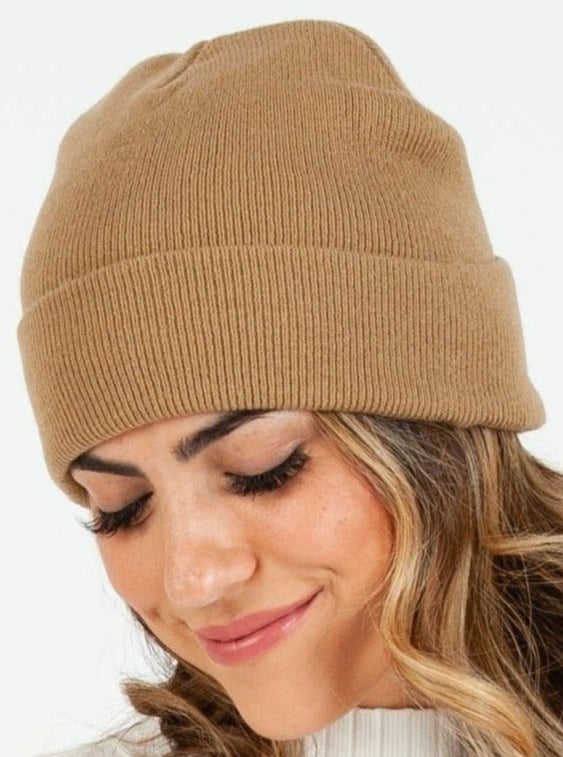 HIMALAYAS CLASSIC FOLDOVER BEANIE-LT KHAKI