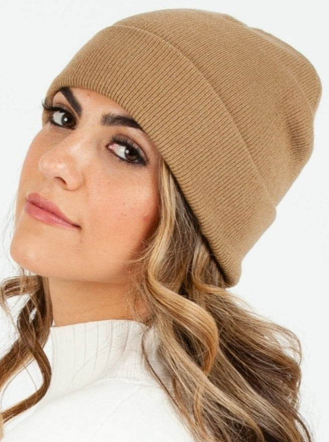 HIMALAYAS CLASSIC FOLDOVER BEANIE-LT KHAKI