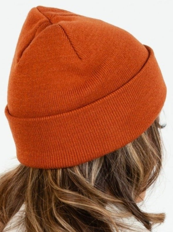 HIMALAYAS CLASSIC FOLDOVER BEANIE-SIENNA
