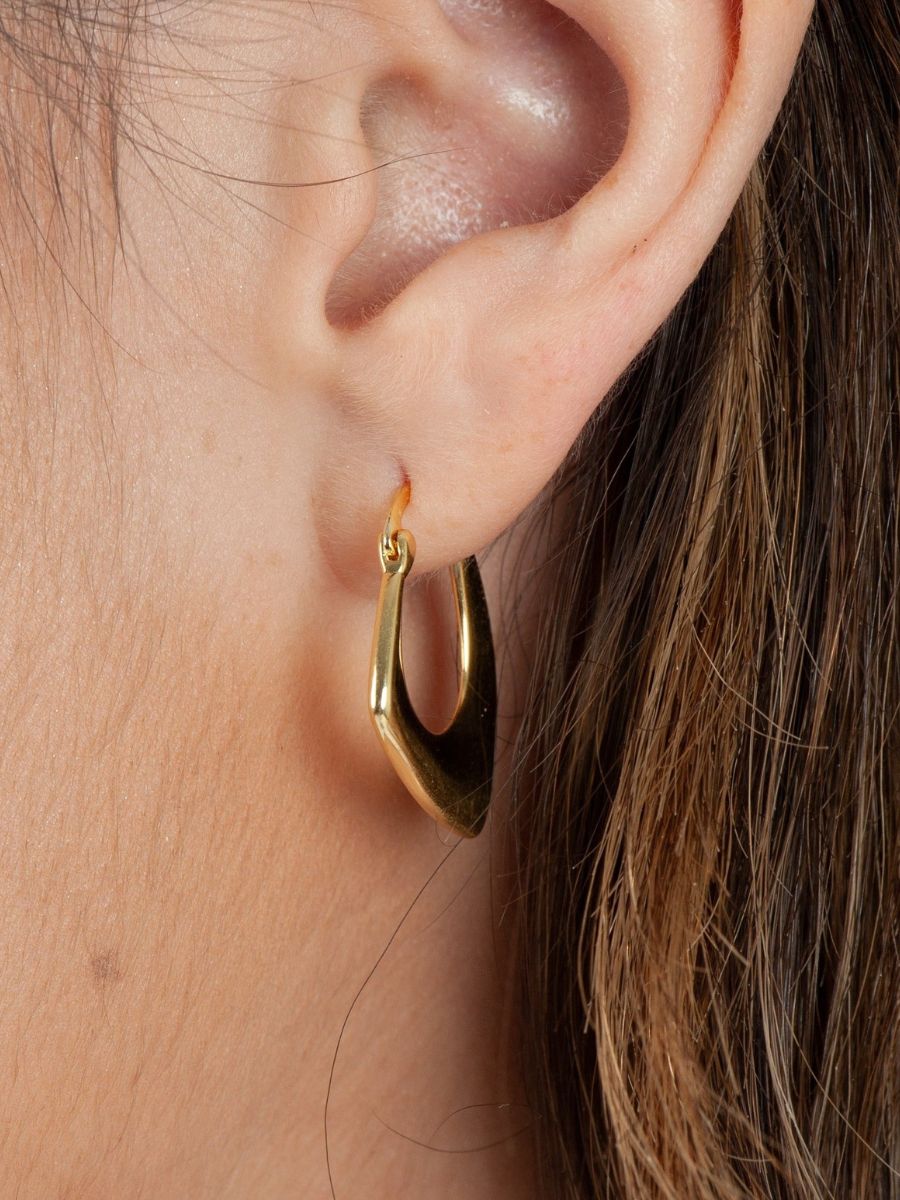 Women's Abstract Hoop Earrings