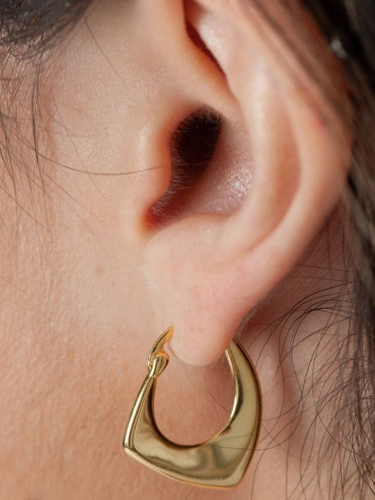Women's Abstract Hoop Earrings