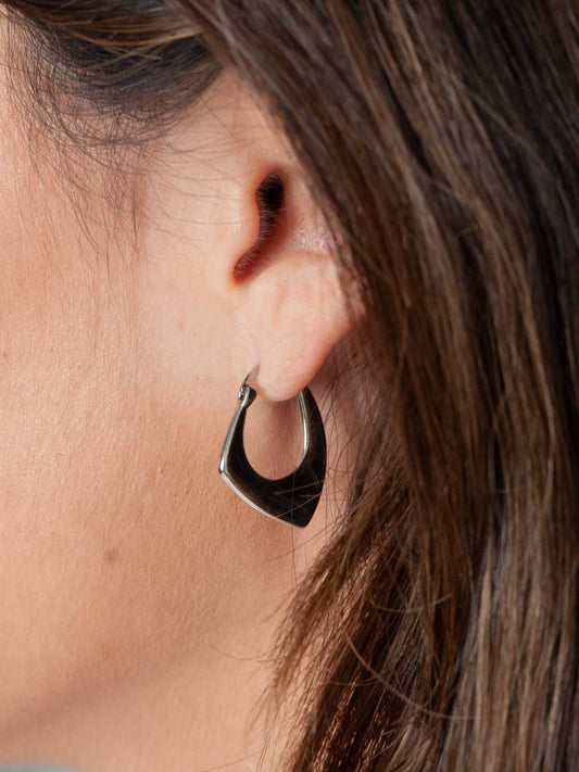 Women's Abstract Hoop Earrings