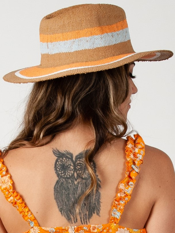 FLORENCE PAPER FEDORA-TAN