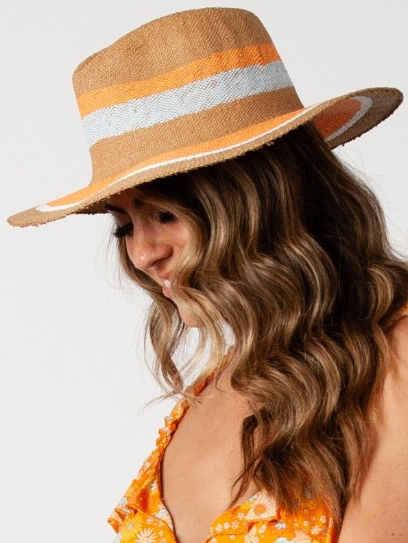 FLORENCE PAPER FEDORA-TAN