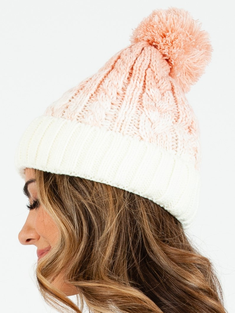PALISADES FUR LINED BEANIE
