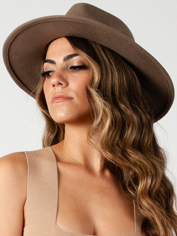LOVELY WOOL FEDORA-SAGE