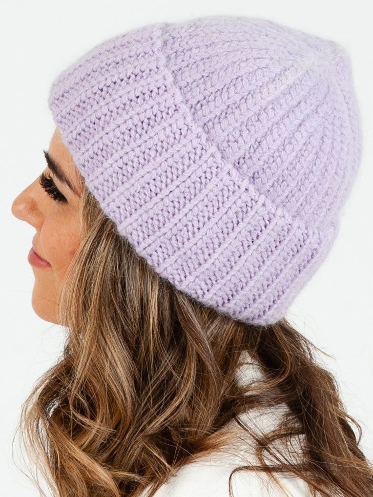 BOGODA SOFT RIBBED BEANIE-LAVENDER
