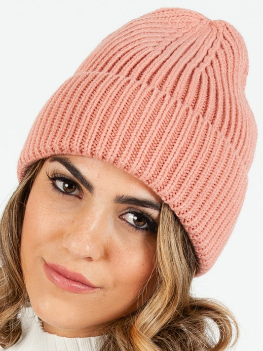 RAINIER CLASSIC RIBBED BEANIE-PINK