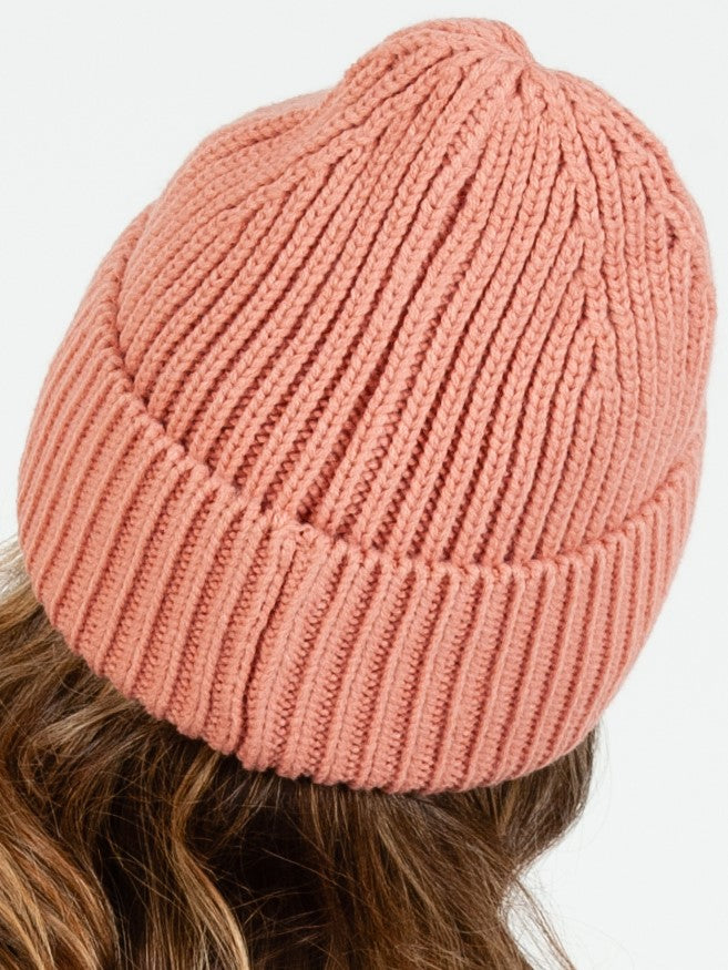 RAINIER CLASSIC RIBBED BEANIE-PINK