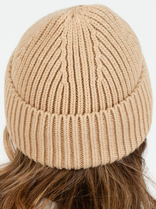 RAINIER CLASSIC RIBBED BEANIE-CAMEL