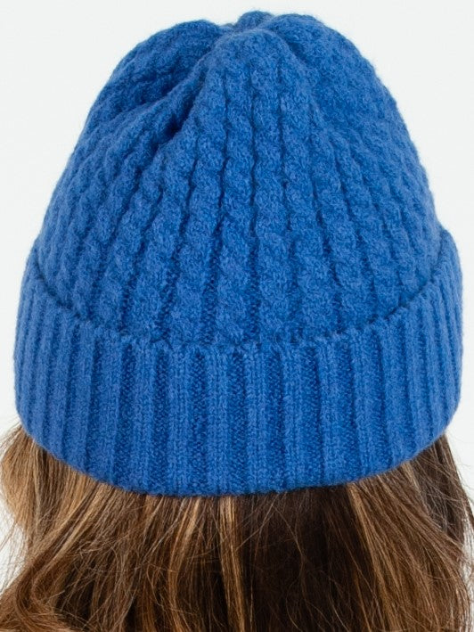 BOLIVAR I TWIST RIBBED BEANIE-BLUE