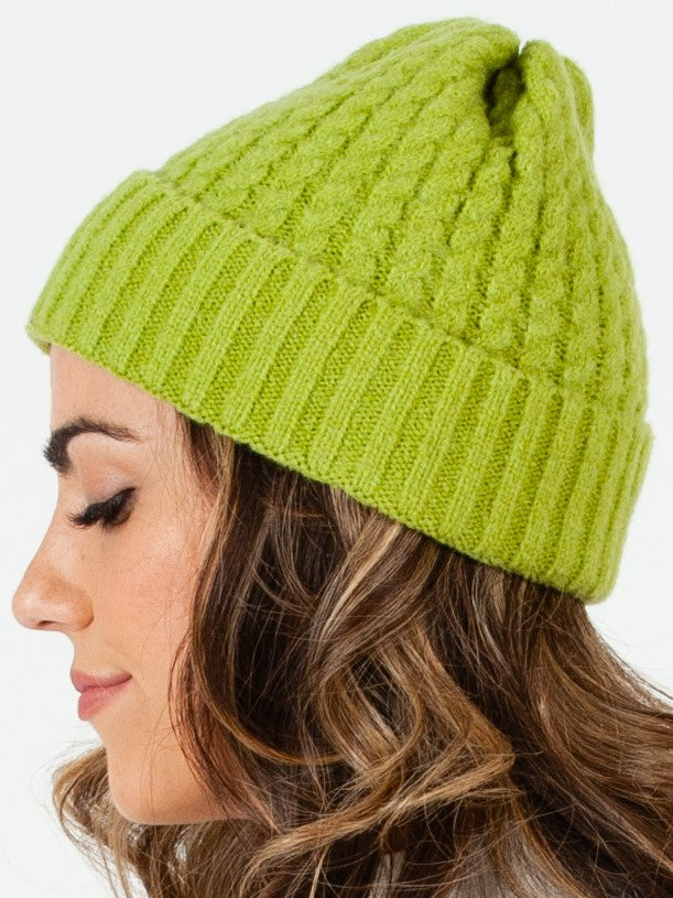 BOLIVAR I TWIST RIBBED BEANIE-SWEET PEA