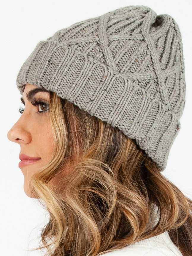VINSON SPECKLED BEANIE-GREY