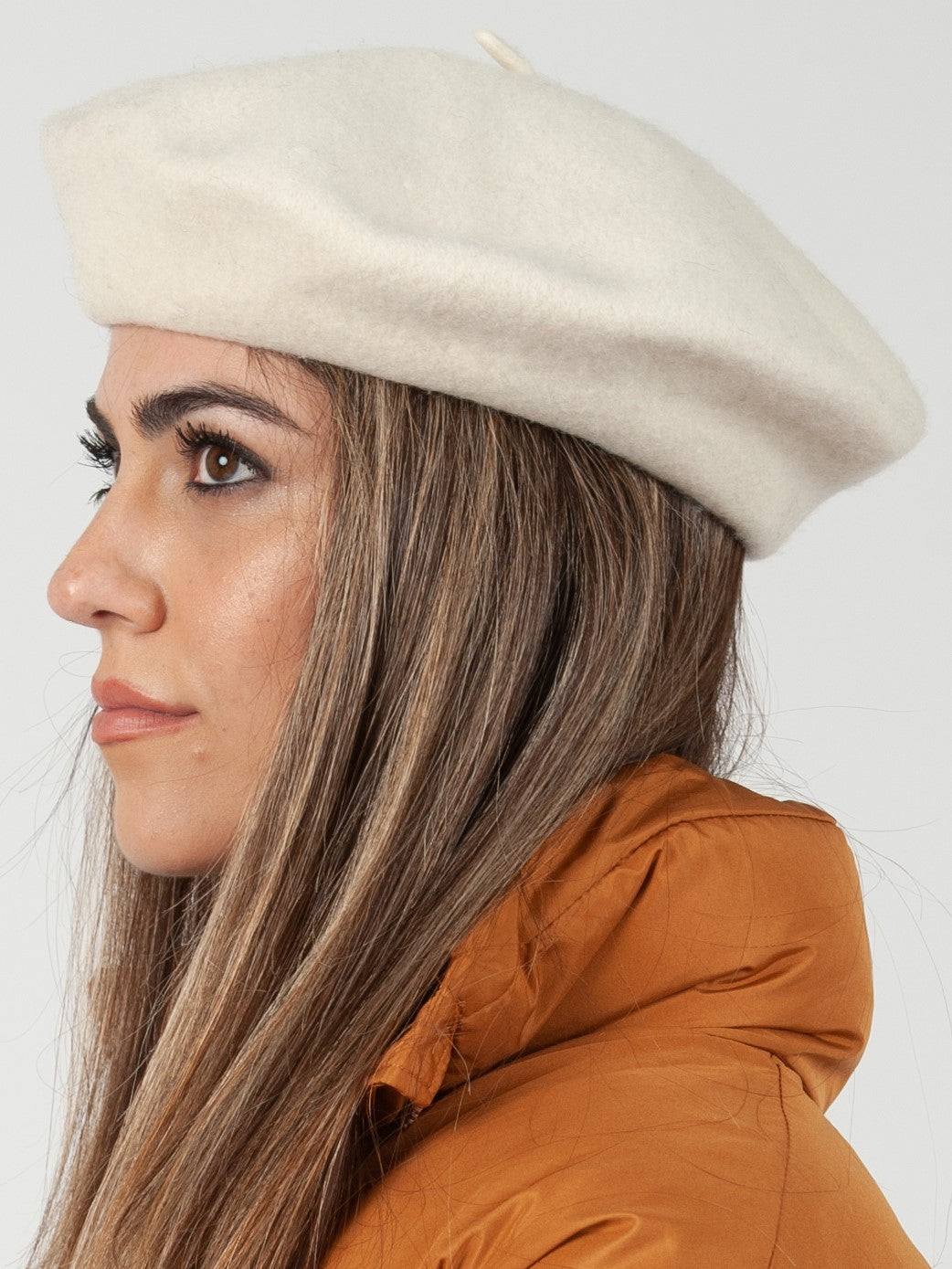 CHERIE CLASSIC BERET-IVORY