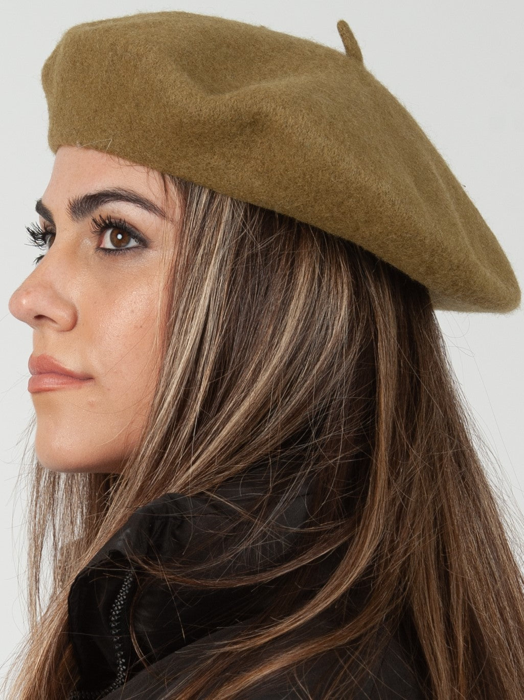 CHERIE CLASSIC BERET-OLIVE