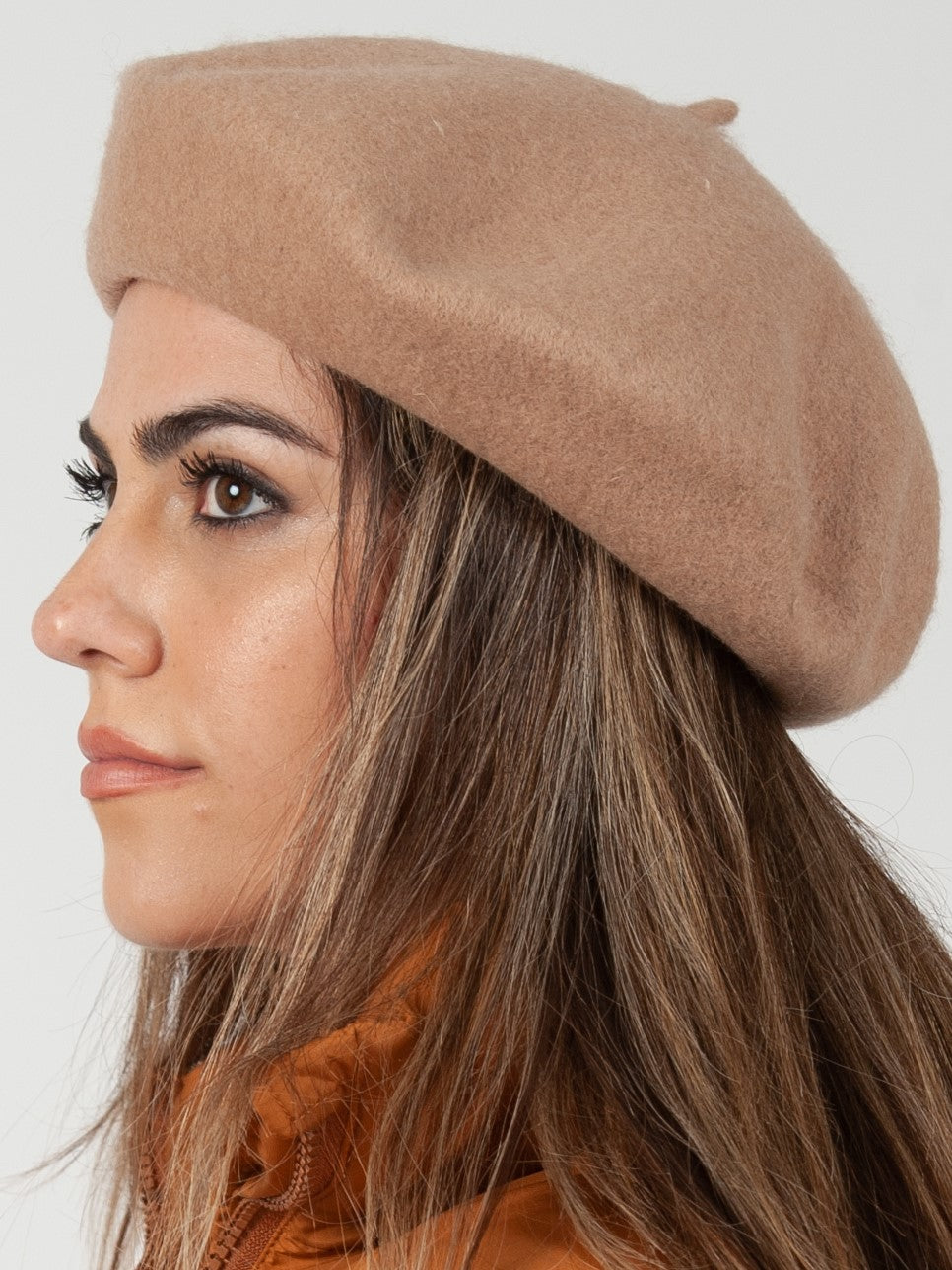 CHERIE CLASSIC BERET-TAN