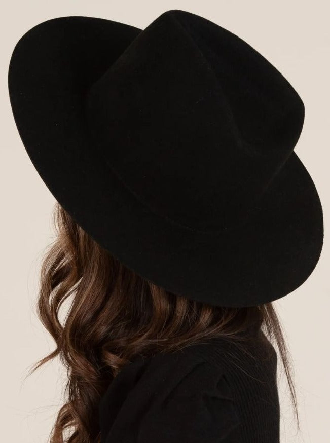 BESSIE WOOL HAT-BLACK