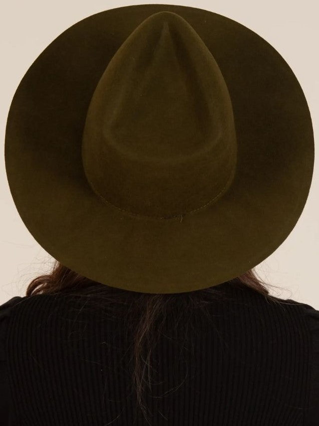 BESSIE WOOL HAT-OLIVE