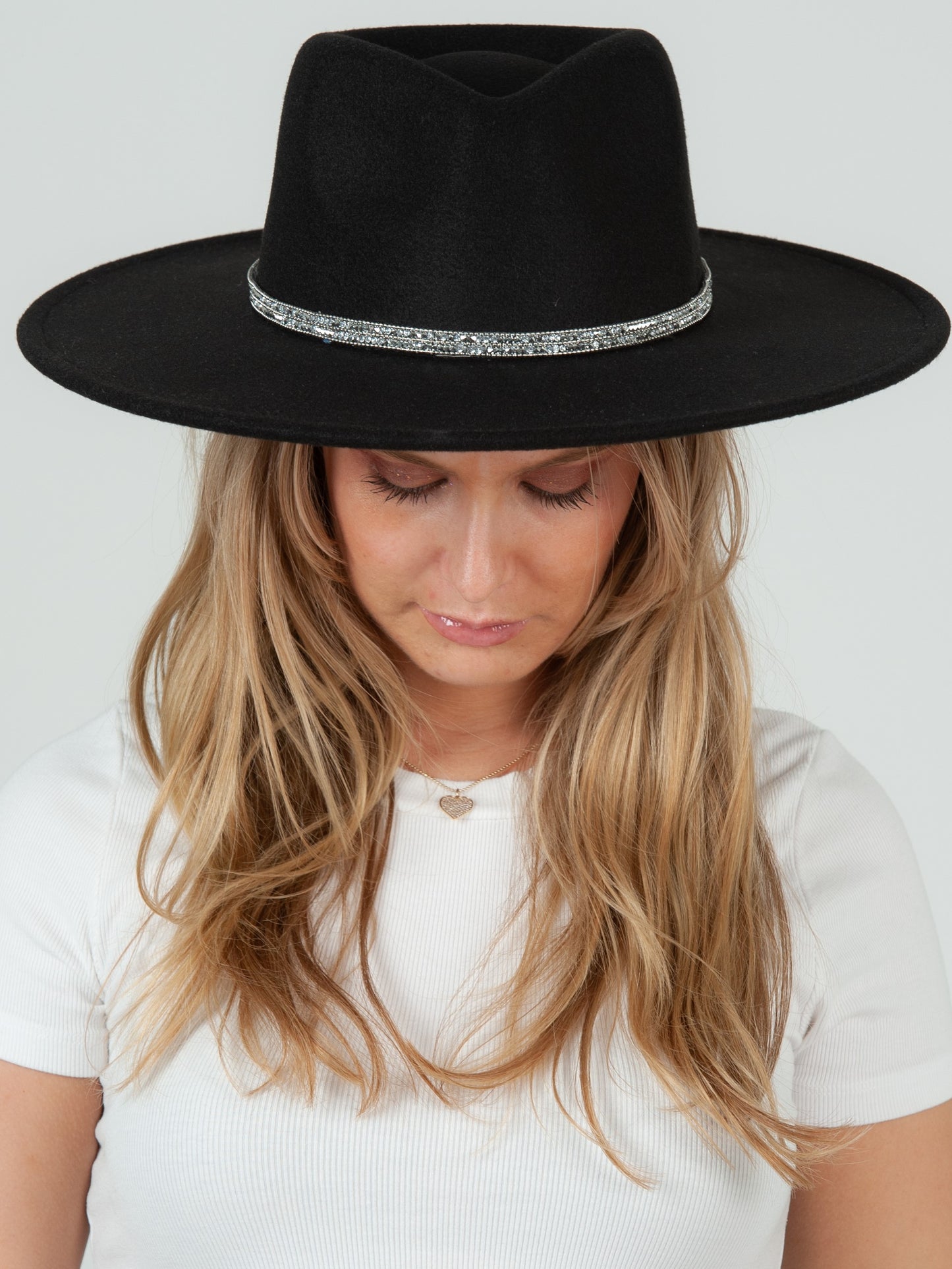 BLACK RANCHER HAT WITH TRIM