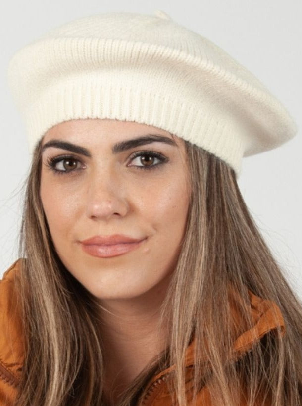 SOPHIA SWEATER BERET-IVORY