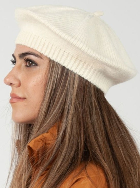 SOPHIA SWEATER BERET-IVORY