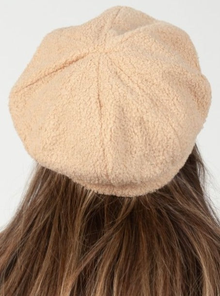 BECCA SHERPA BERET-BEIGE