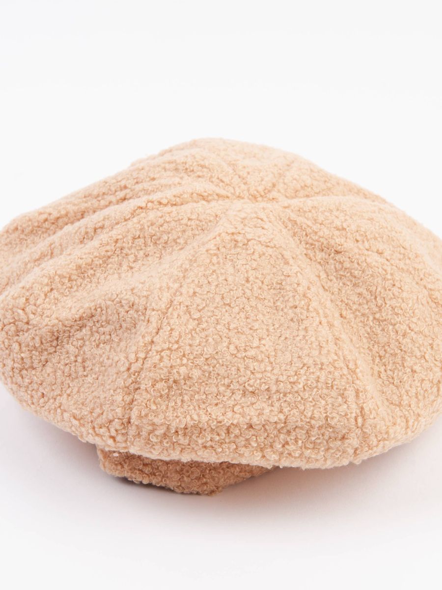 BECCA SHERPA BERET-BEIGE