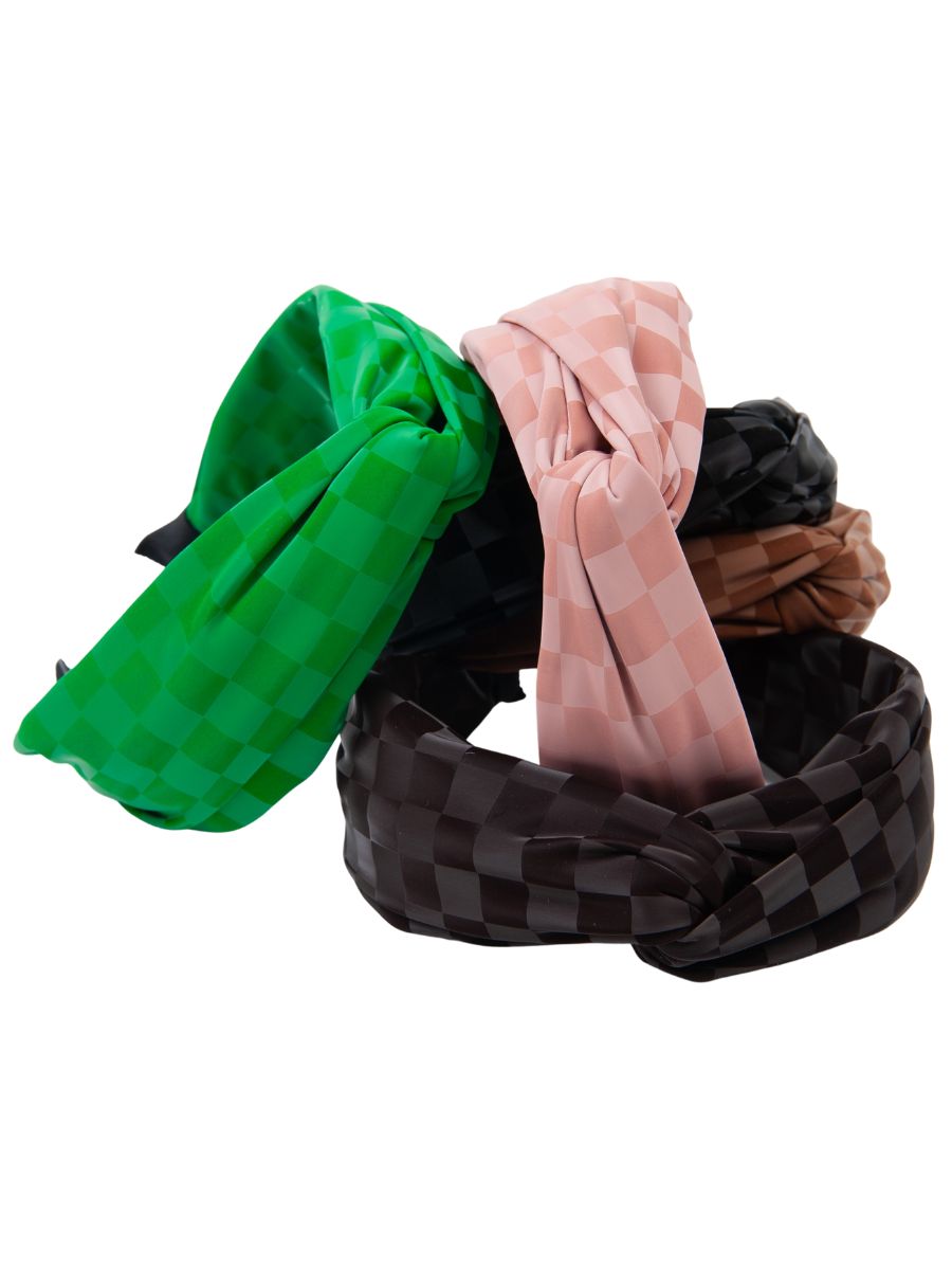 TWISTED CHECKERS HEADBAND