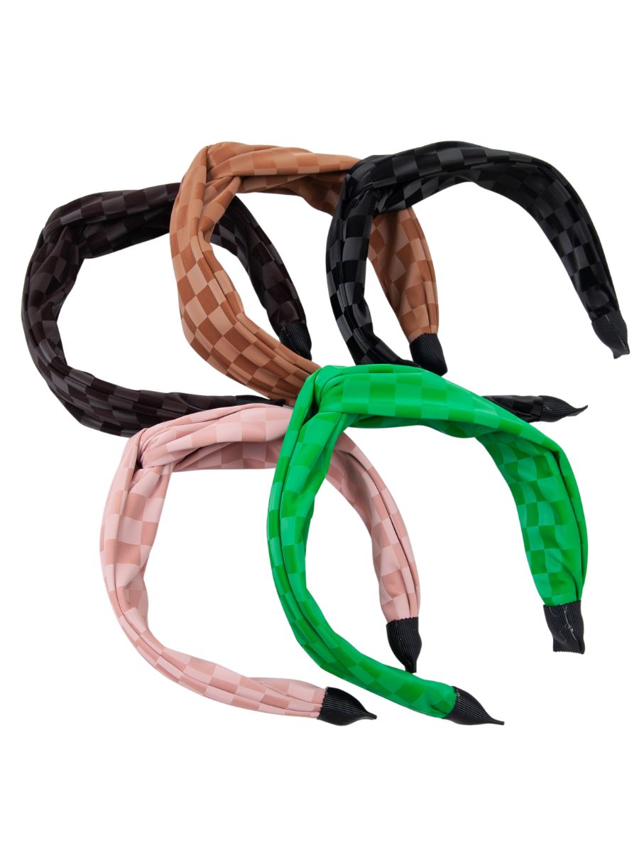 TWISTED CHECKERS HEADBAND