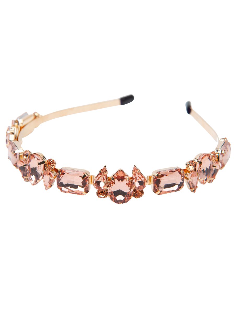 POSH GEMS HEADBAND-BLUSH