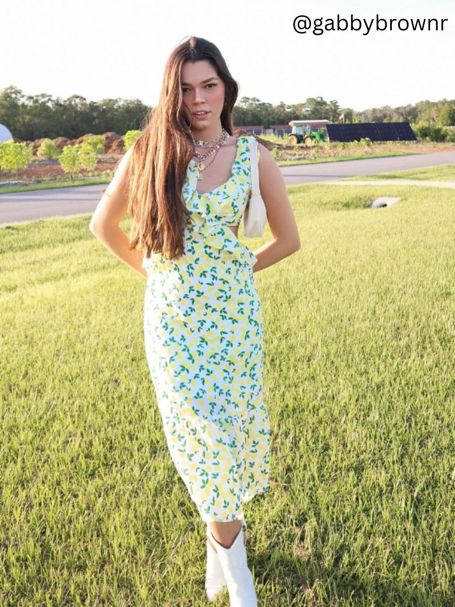 Women's Lemon Print Dress