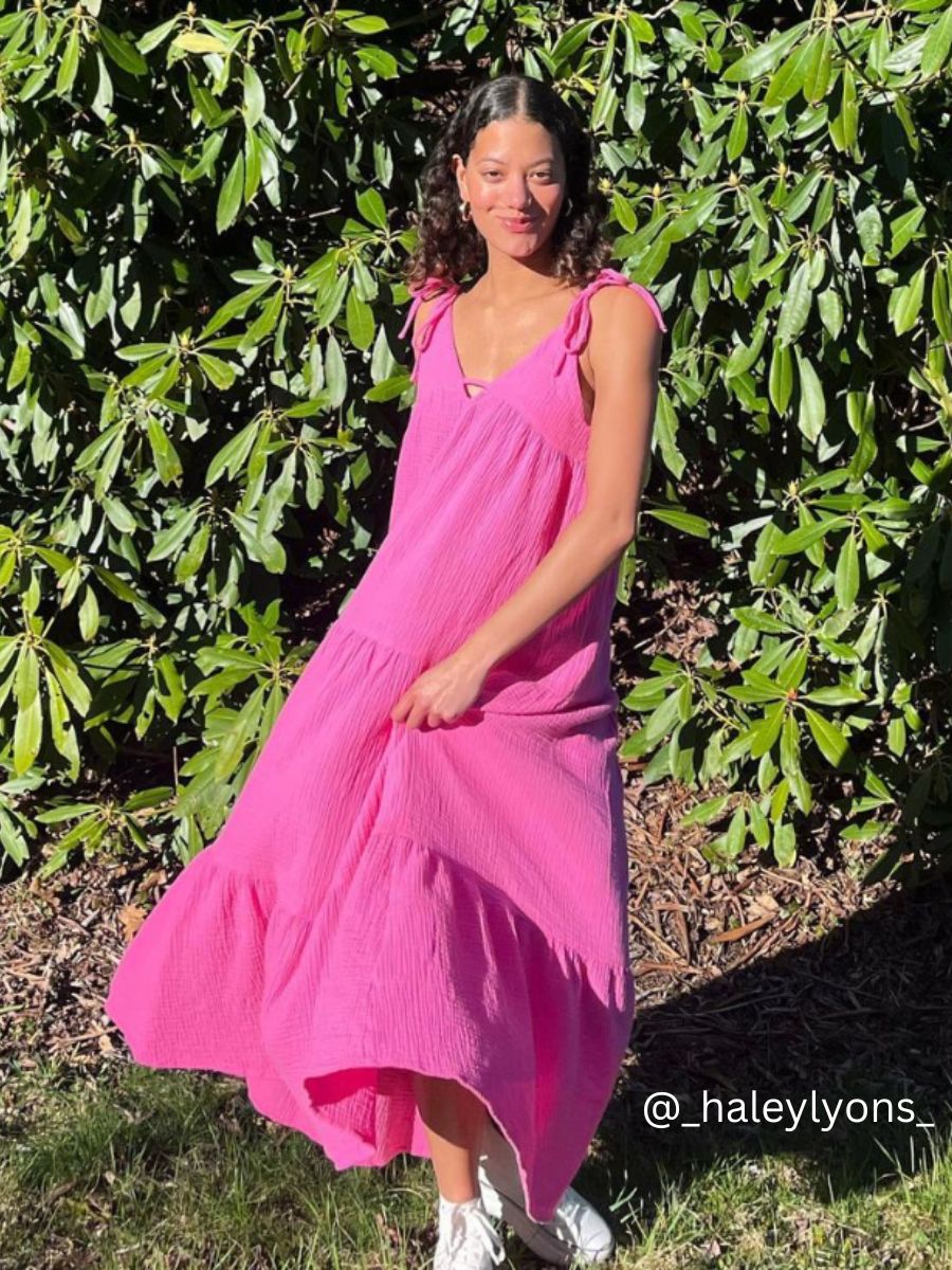 HOT PINK MAXI DRESS