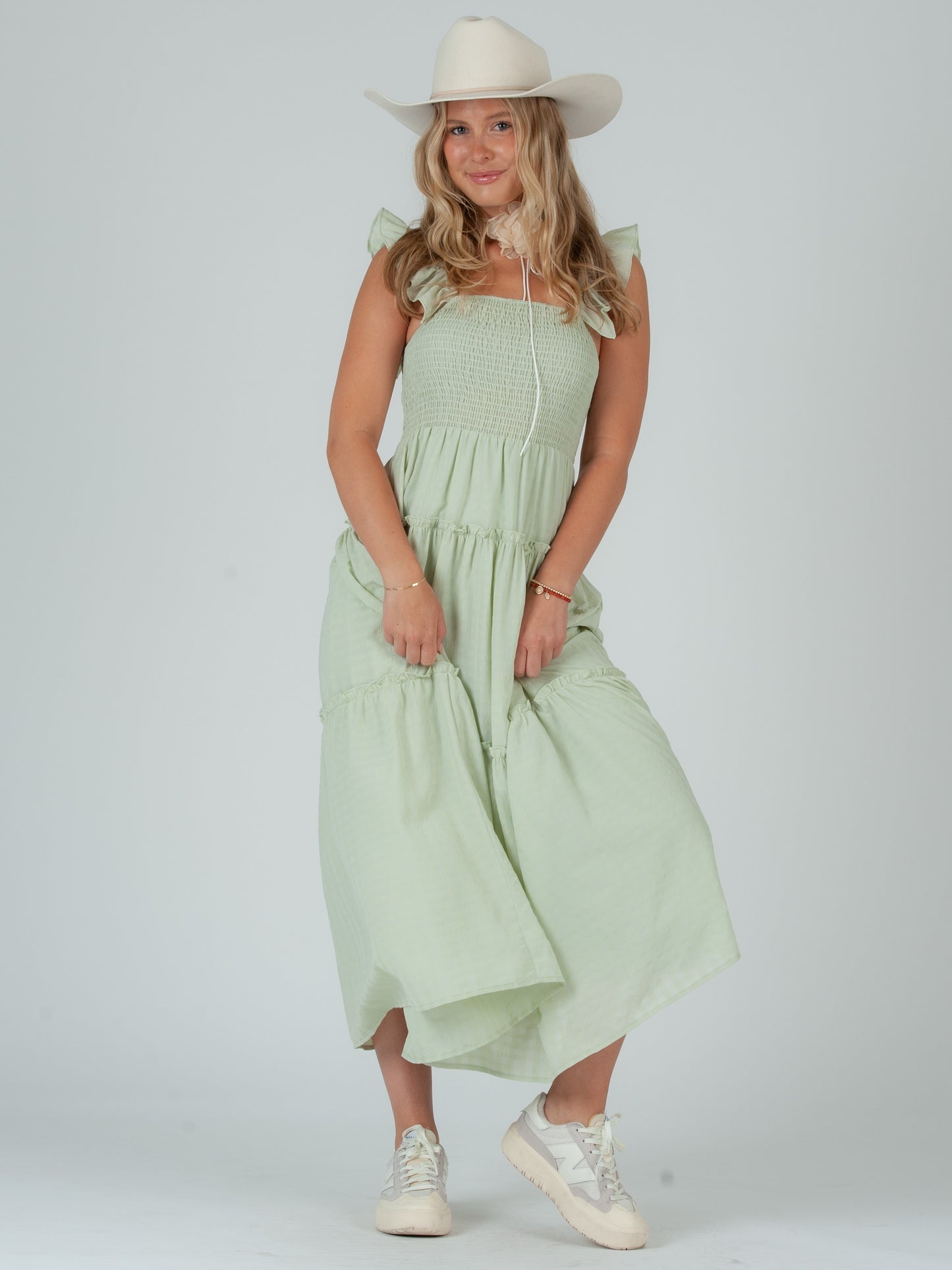GREEN MAXI DRESS