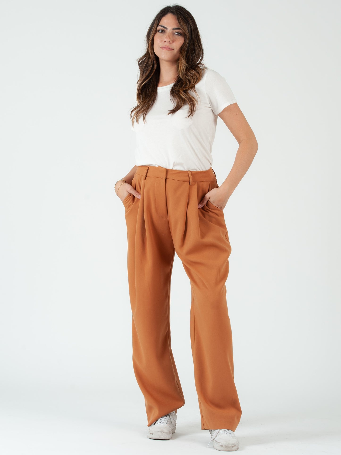 FELICITY TROUSERS-RUST