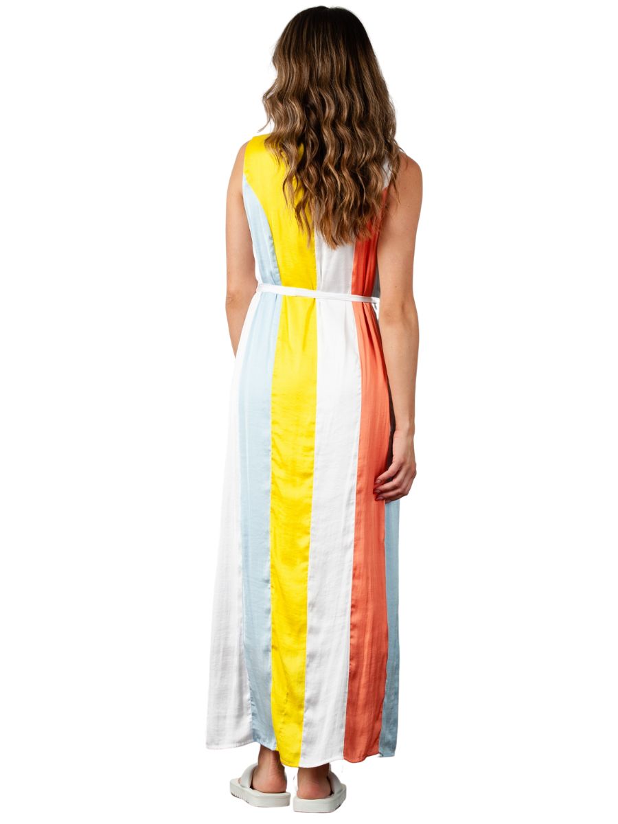 KAUAI COLORBLOCKED MAXI DRESS-MULTI