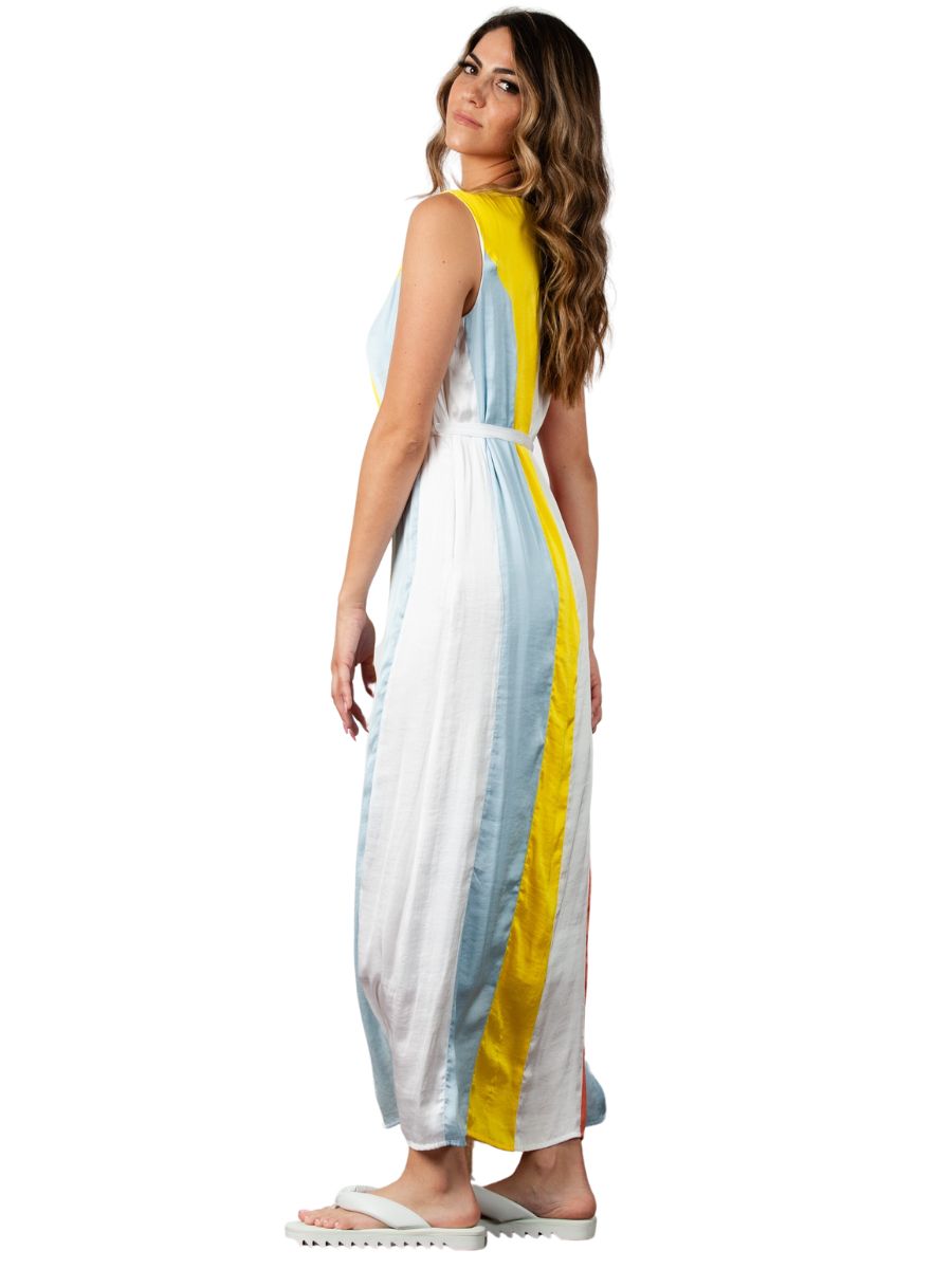 KAUAI COLORBLOCKED MAXI DRESS-MULTI