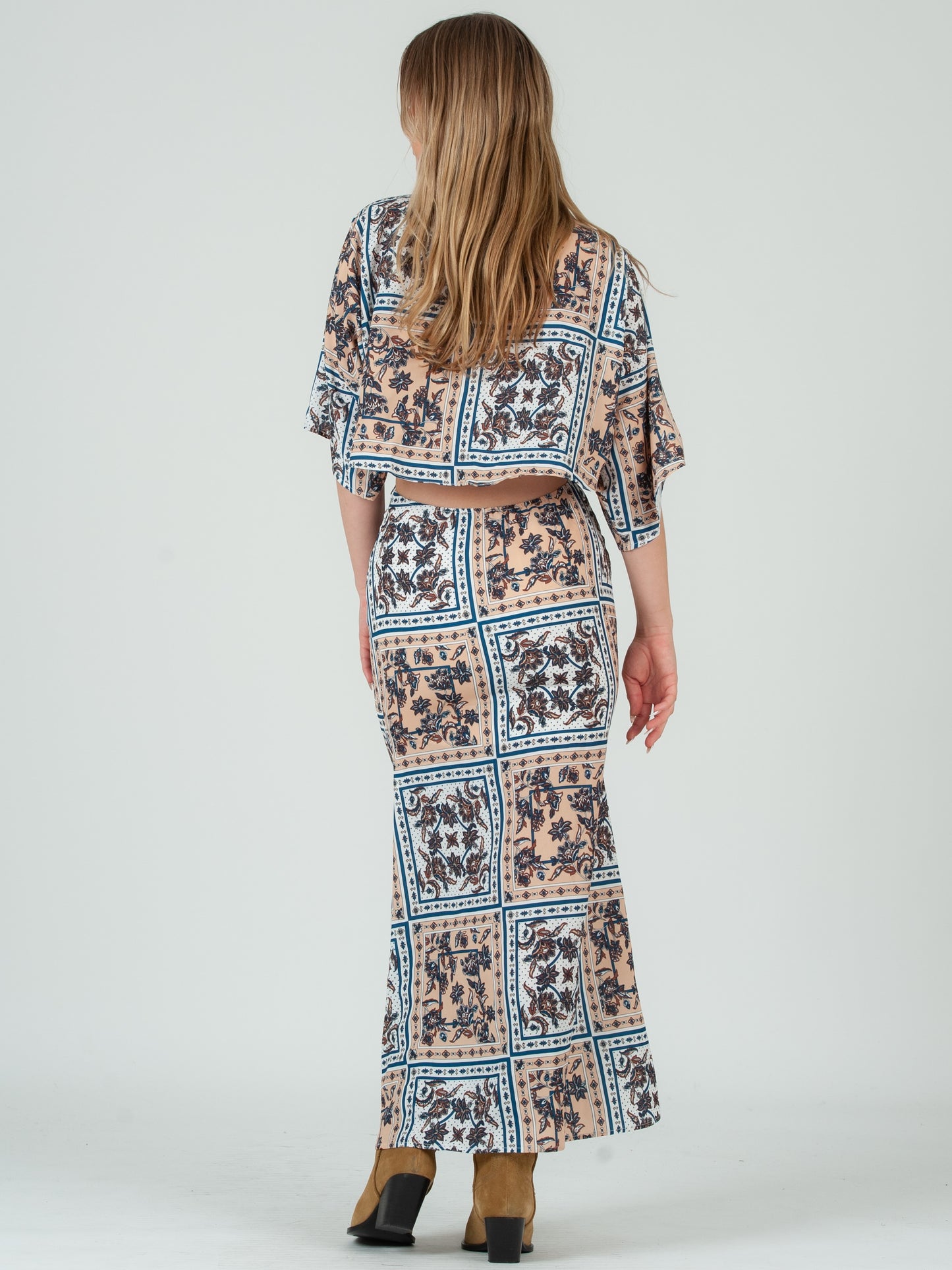 PATCHWORK MAXI DRESS