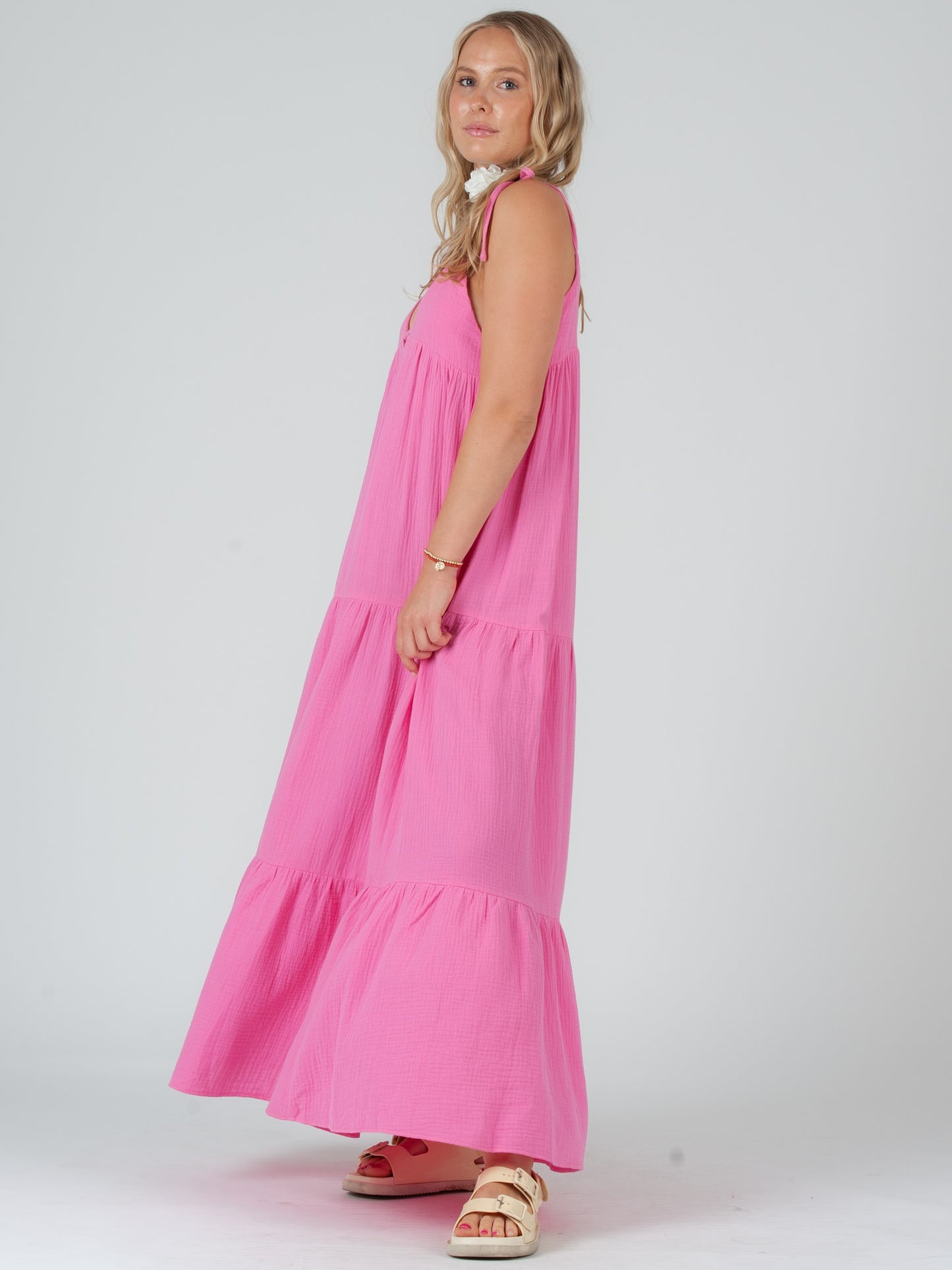 HOT PINK MAXI DRESS