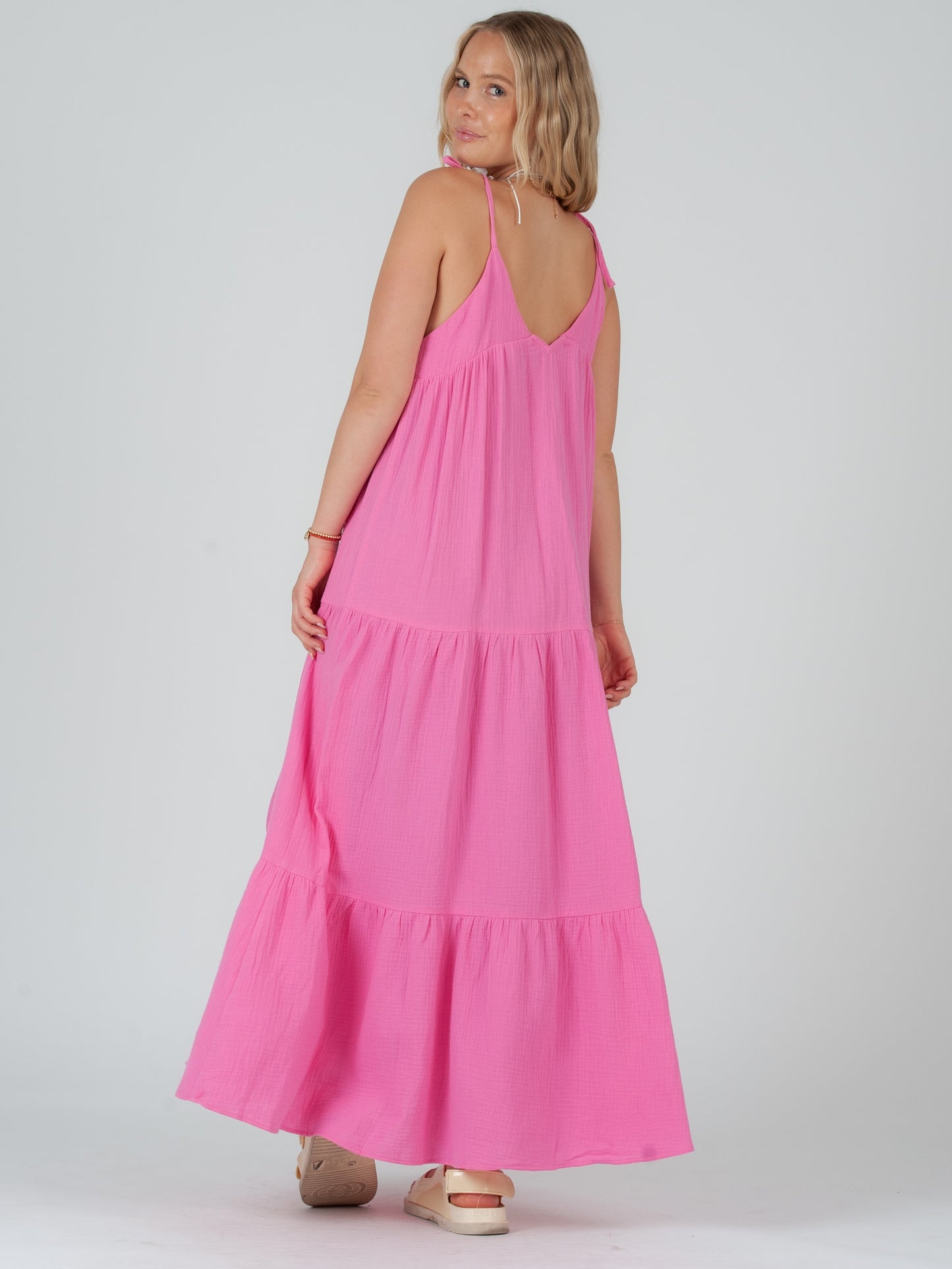 HOT PINK MAXI DRESS