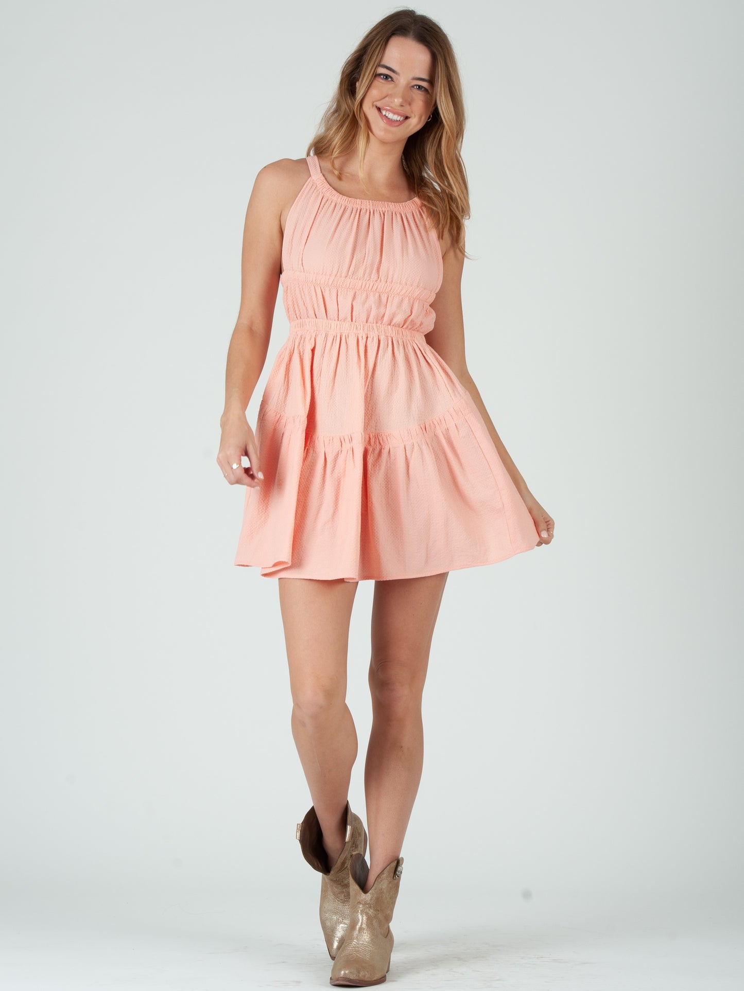 PINK GAUZE DRESS