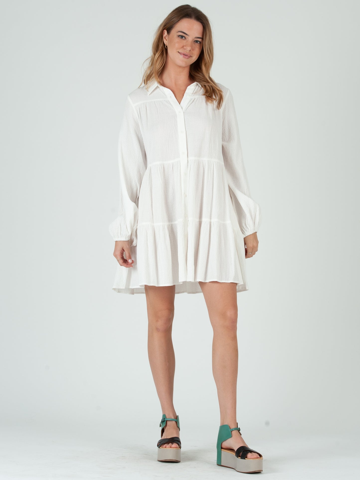 WHITE SHIRTDRESS